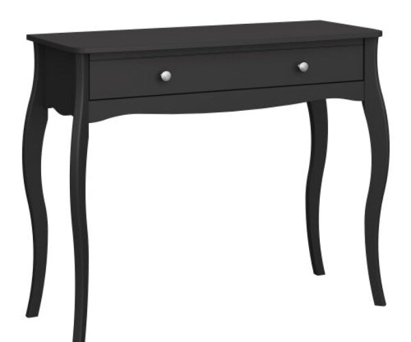 Baroque 1 Drw Vanity Black