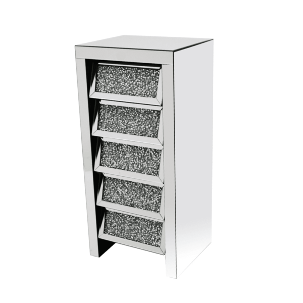 Angled Gatsby 5 Drawer Tall Chest Home Store UK