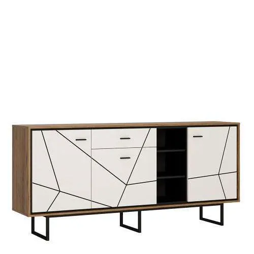 Brolo 3 door 1 drawer wide sideboard