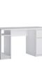 Fribo 1 door 1 drawer twin pedestal desk in White