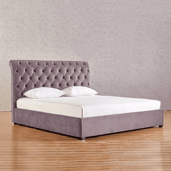 Kelist Bed Frame beige upholstered bed ? Choice Of Colours Upholstered Beds Home Store UK