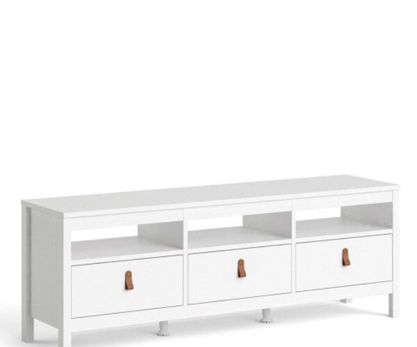 Poppy Tv-unit 3 drawers in White