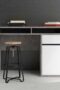 Function Plus Desk 1 Door 1 Drawer in White and Grey