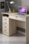 Function Plus Desk 5 Drawers in Oak