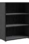 Prima Bookcase 2 Shelves in Black woodgrain