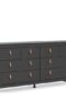 Poppy Double Dresser 4+4 Drawers in Matt Black Home Store UK