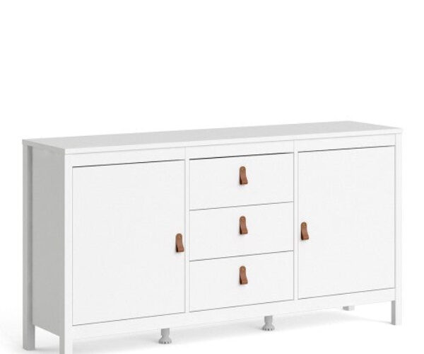 Barcelona Sideboard 2 doors + 3 drawers in White