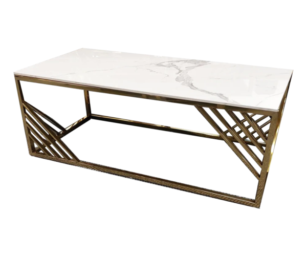 Azure Coffee Gold White Nesting Tables