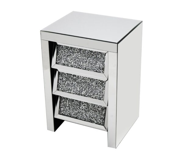 Angled Gatsby 3 Drawer Bedside