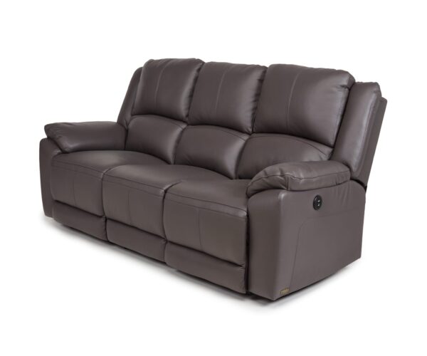 Lambright Dutchboy RV Recliner – Contemporary Modular Sofa brown leather couch