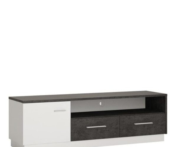 Zingaro 1 door 2 drawer wide TV cabinet corner tv unit