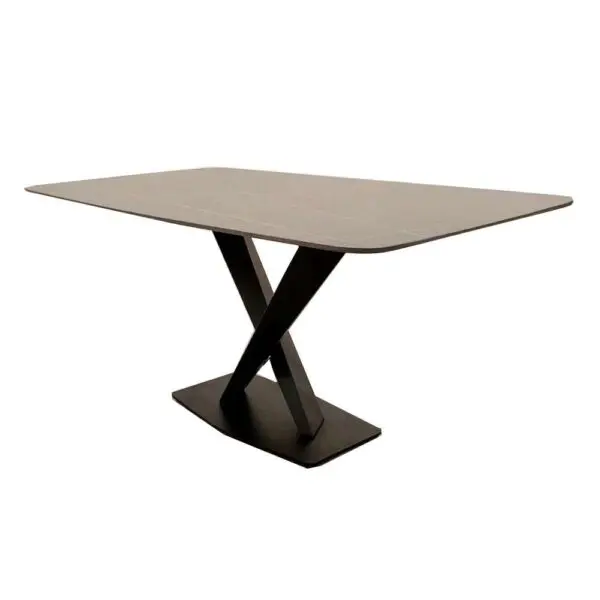 Apollo 1.6 Black Dining Table with Black Sintered Stone dining room table Marble Dining Table Home Store UK