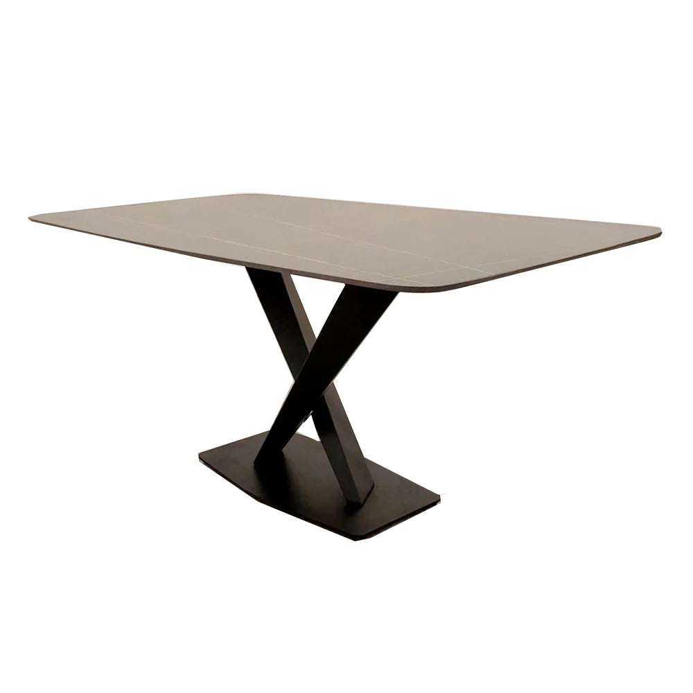 Apollo 1.6 Black Dining Table with Black Sintered Stone dining room table