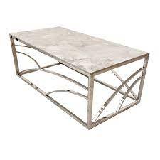 Stella Chrome Coffee Table White Coffee Table Home Store UK