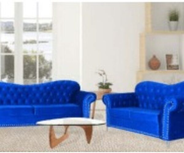 Butterfly Blue Sofa Set – Living Room Sofa