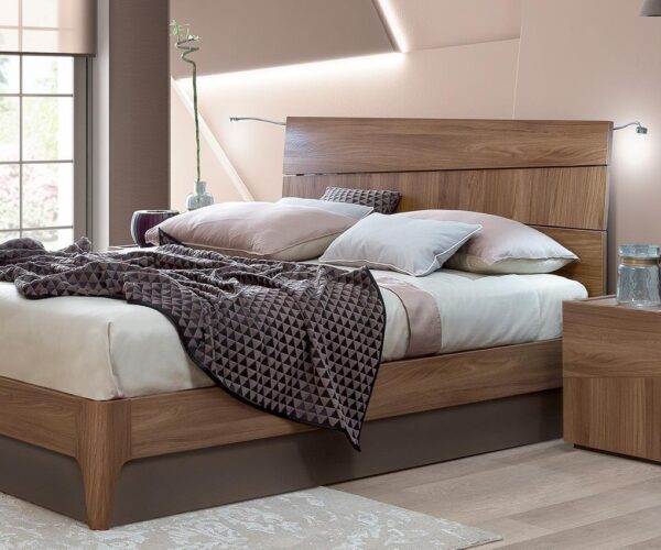 Storm Brown Modern Italian Bedroom Set
