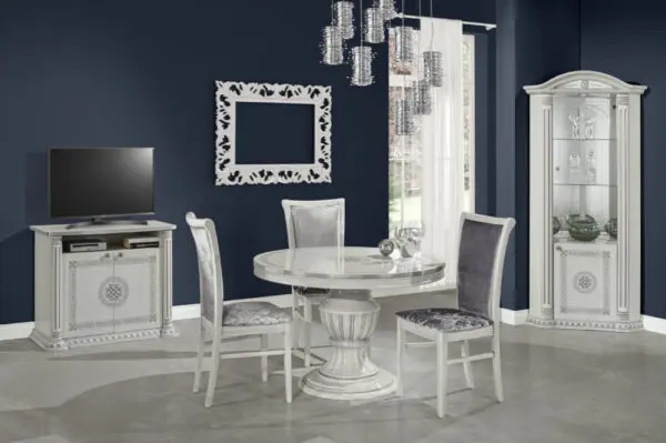 Aurora White Birch-Silver Complete Living Set Italian Bedroom Set Home Store UK