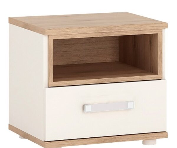 Alice 1 drawer bedside cabinet with opalino handles
