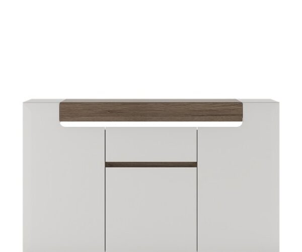 Toronto 3 Door 1 Drawer Sideboard (inc. Plexi Lighting)