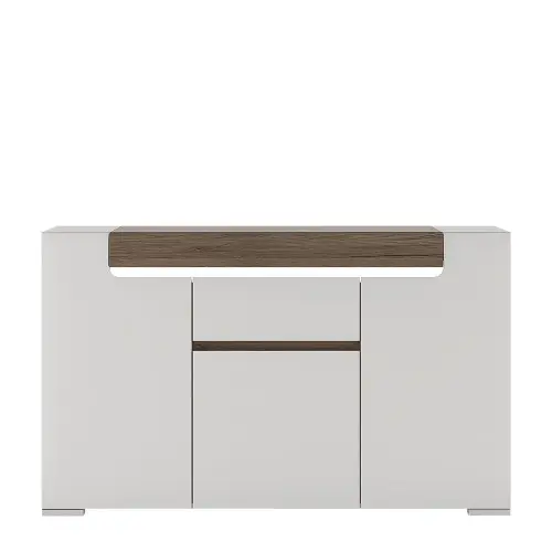 Toronto 3 Door 1 Drawer Sideboard (inc. Plexi Lighting)