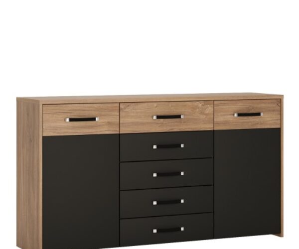 Monaco 2 door 5 drawer wide cupboard