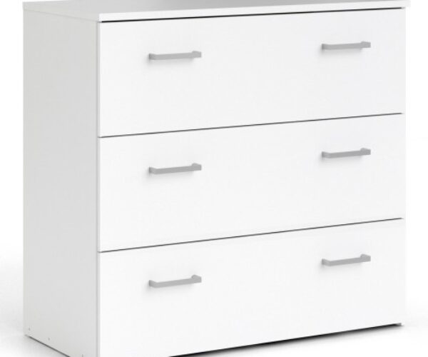 Space Chest of 3 Drawers in White