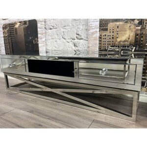 Clear Mirrored TV Unit - TV Stands - Home Store UK