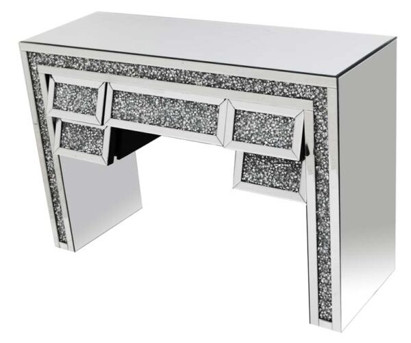 Angled Gatsby 5 Drawer Dressing Table corner dressing table