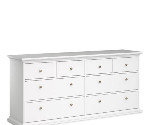 Paris Chest of 8 Drawers in White