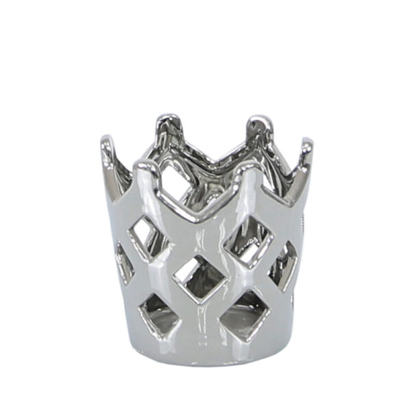 HSUK-10cm King Crown Tealight Holder - Candle Holder - Home Store UK