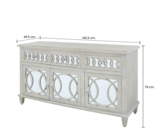 HSUK- 3 Door 3 Drawer Sideboard