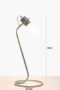 HSUK- Silver Metal Table Lamp - Metal Lamps - Home Store UK