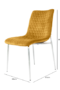 HSUK- Value Zula Mustard Dining Chair With Chrome Legs Dining Chairs Home Store UK