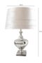 HSUK- Nickel Plated Metal Lamp Base with Velvet - Metal Lamps - Home Store UK