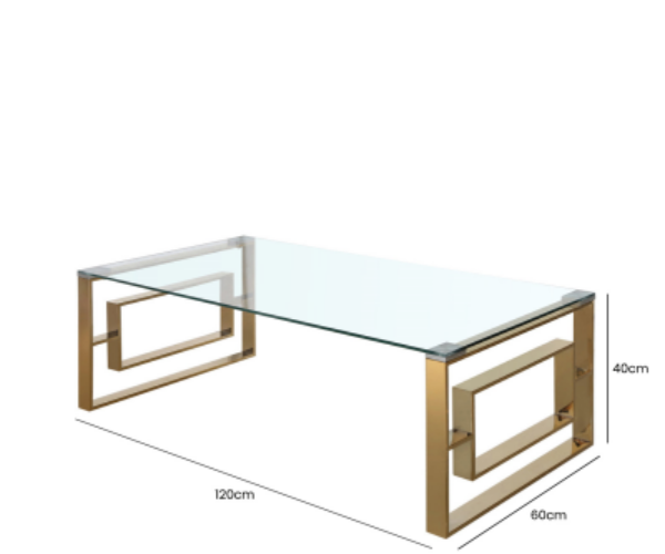 HSUK- Value Gold Metal Coffee Table