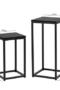 HSUK- Set of 2 Black Plant Stand | Nest Of Tables | Home Store UK