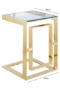 HSUK- Apex Gold Sofa Table - Home Store UK