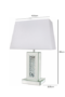 HSUK- Astoria Mirror Small Pillar Table Lamp - Mirror Lamps - Home Store UK