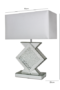 HSUK- Astoria Mirror Small Diamond Shape Table Lamp - Mirror Lamps - Home Store UK