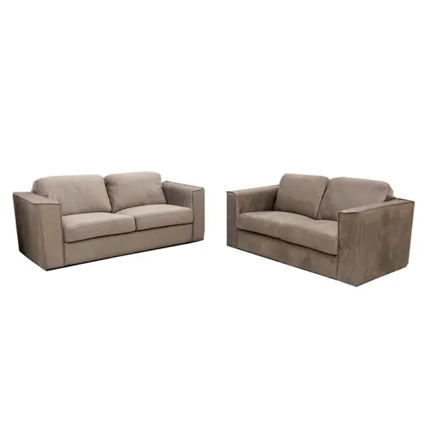 Hudson 3 & 2 Seater Sofa with fixed back cushion - Fabric Sofa - Home Store UK