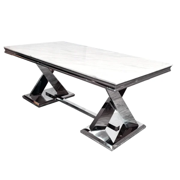 Xavia 1.8 Dining Table Marble Dining Table Home Store UK