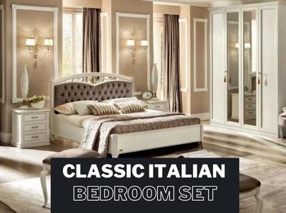 classic Italian bedroom set Bedside Cabinet Home Store UK - Furniture Store In UK - Italian Bedroom Furniture - Modern Bedroom