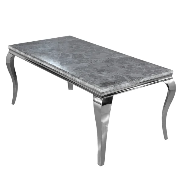 Louis Chrome Dining Table Marble Dining Table Home Store UK