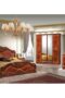 Dima Mobili Lucy Walnut Bedroom Set with 6 Door Wardrobe Italian Bedroom Set Home Store UK