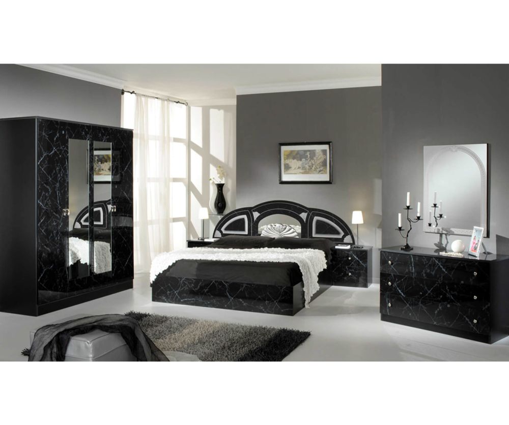 Black and white marble bedroom deals furniture