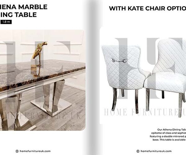 Athena Dining Table with Kate Chair’s