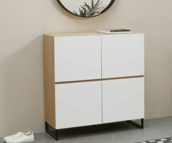 Oak/White Wooden Sideboard