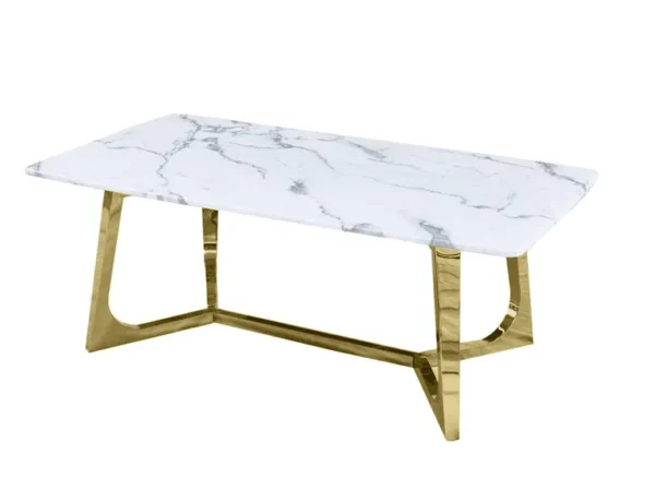 Marble Coffee Table With Gold Legs