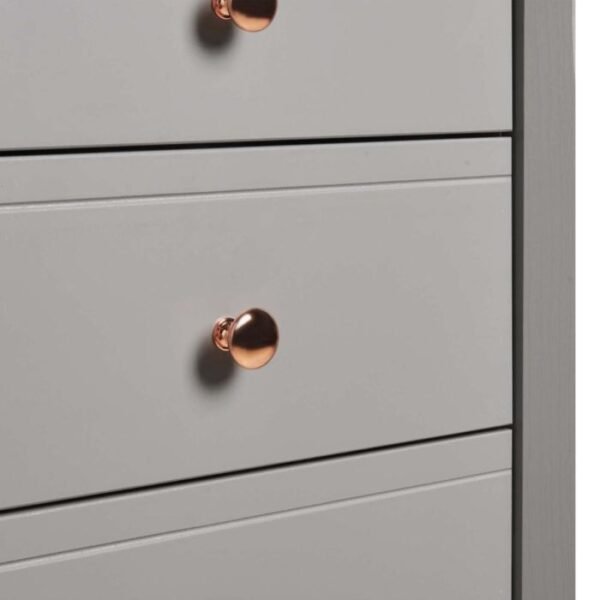 Victoria Drawer Narrow in Folkestone Grey with Rose Gold Colour Handles - Image 4