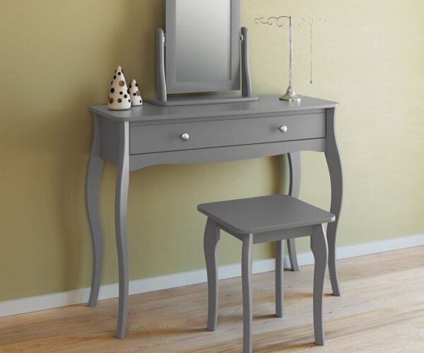 Victoria 1 Drawer Vanity included Stool and Mirror